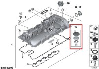 BMW 11121025447 рем. комплект клапана вентиляции картерных газов